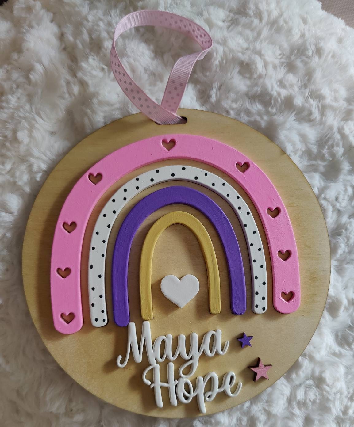 Personalised baby name sign