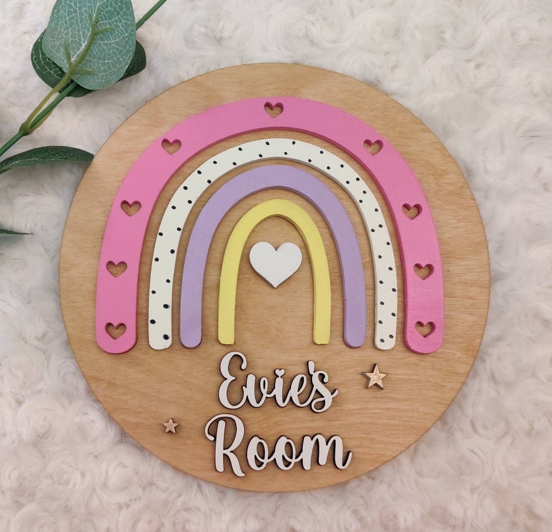 Personalised baby name sign