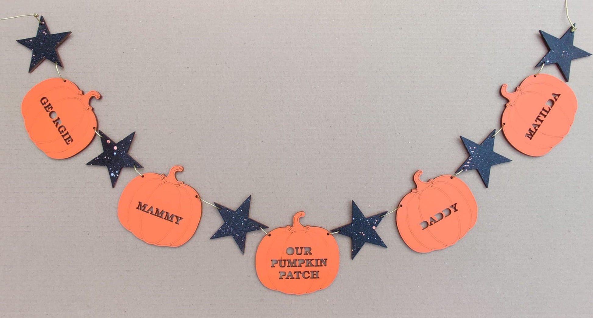 Personalized Halloween bunting