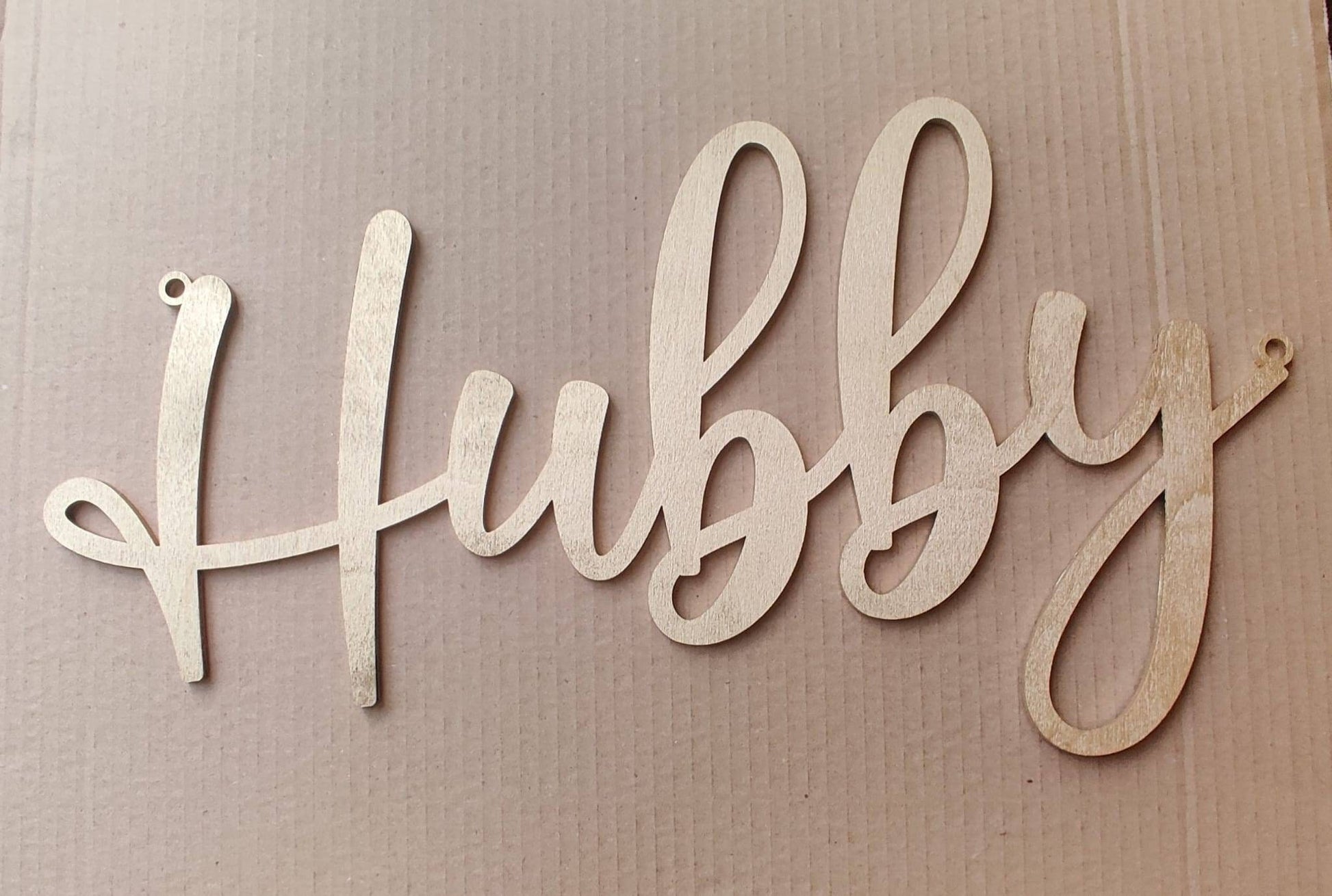 Wifey & hubby wooden chair signs