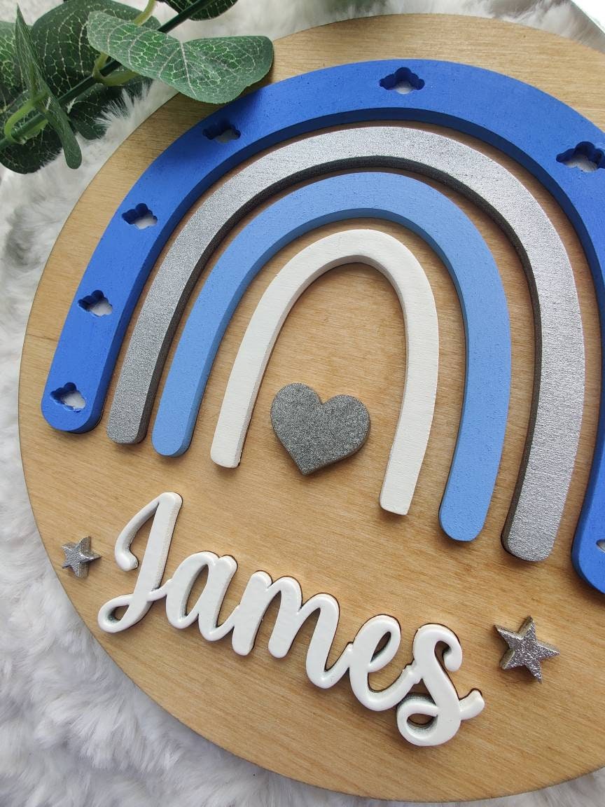 Personalised baby name sign