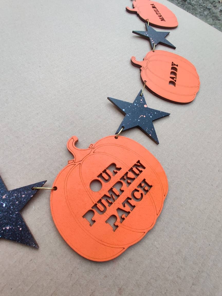 Personalized Halloween bunting