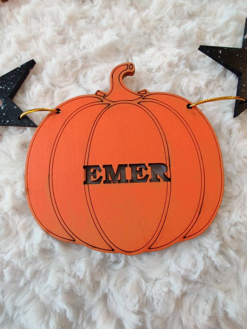 Personalized Halloween bunting