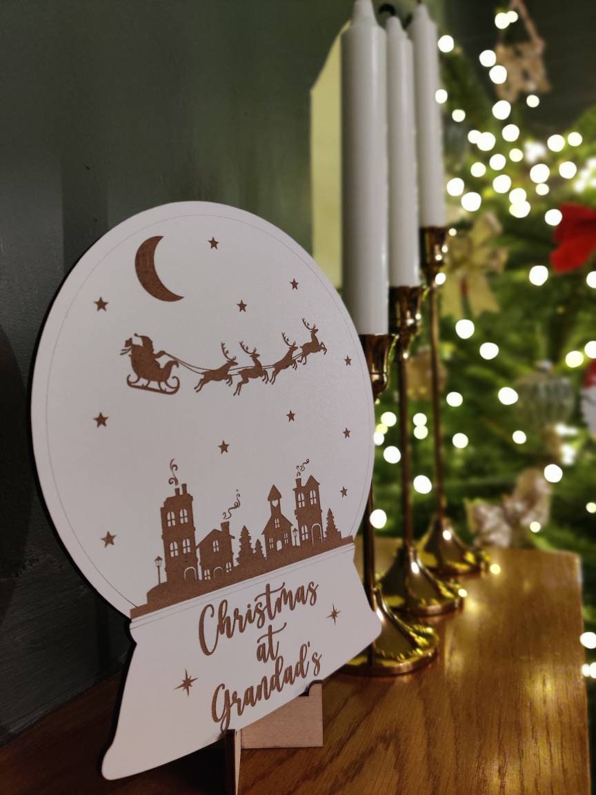 Christmas snow globe -Personalised - Christmas scene - Christmas at home - Irish decoration