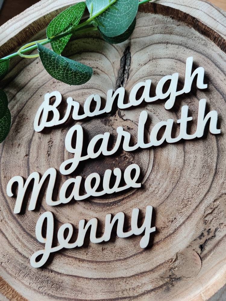 Wedding place names wooden made in Ireland