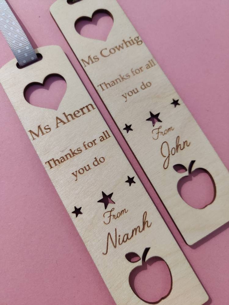 Personalised teacher bookmark