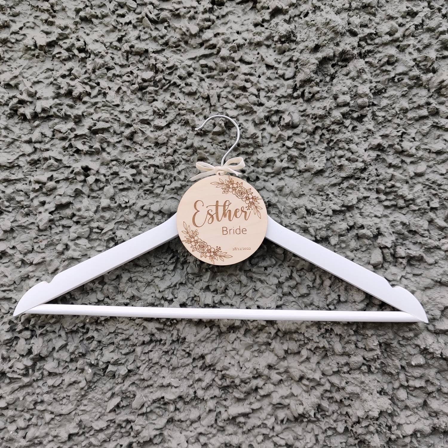 Personalised hanger tags - Bridal wedding hanger tags - communion hanger tags - dress hanger tags