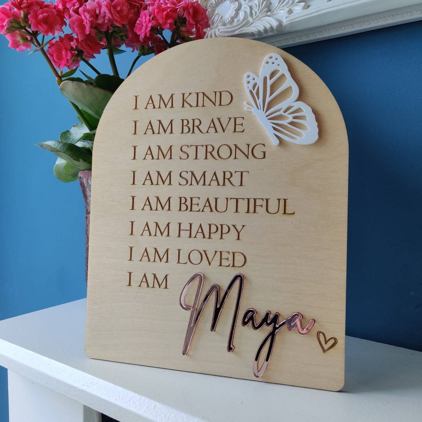 Personalised affirmation board