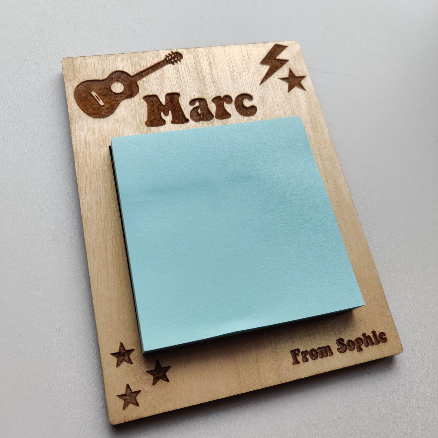 Personalised teacher post-it holder