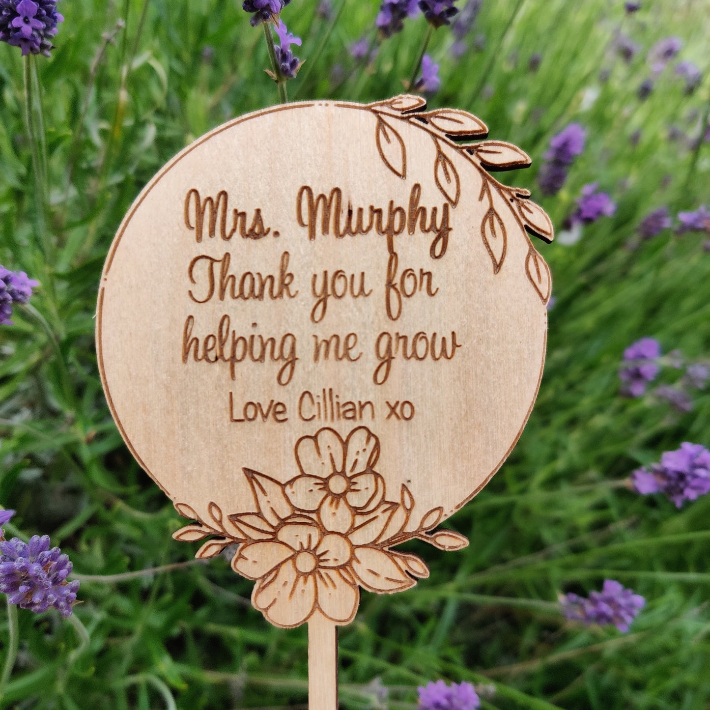 Plant stake - teacher gifts - SNA gift - school gift