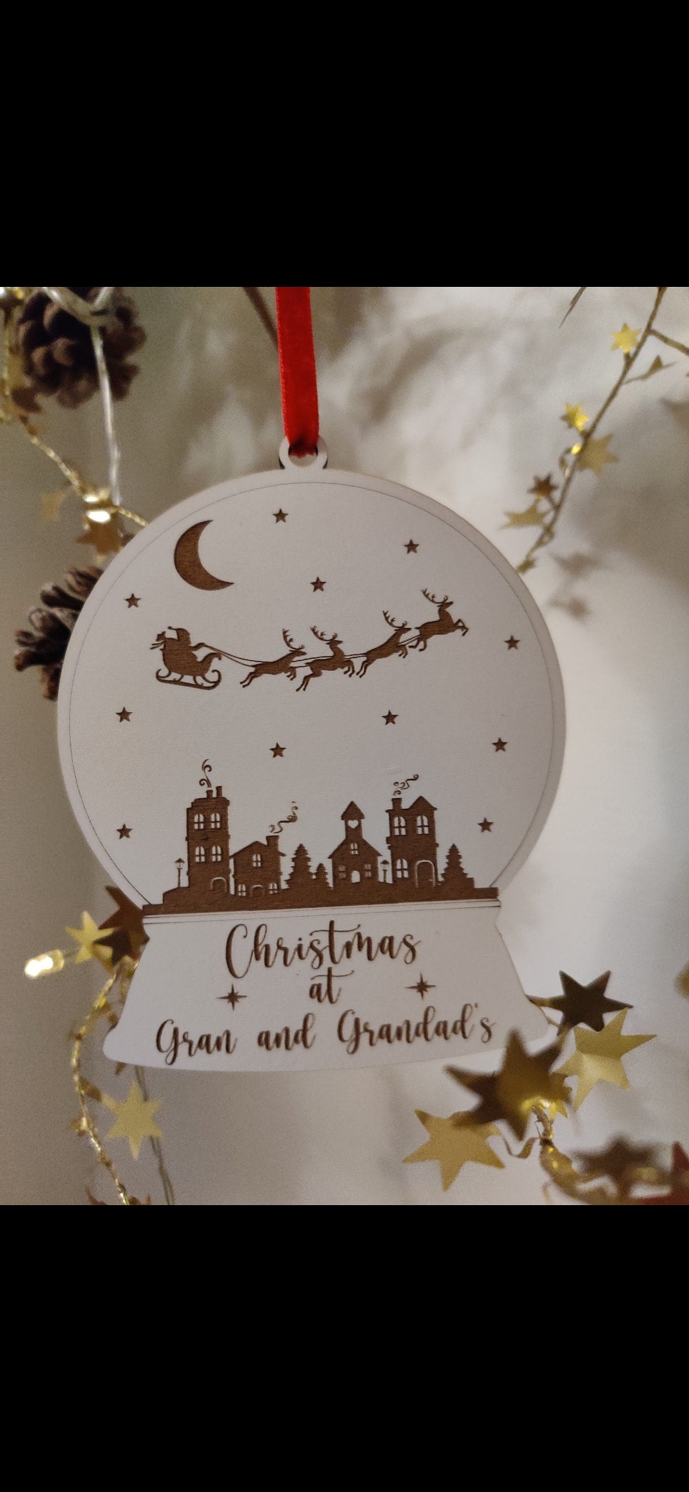 Christmas snow globe -Personalised - Christmas scene - Christmas at home - Irish decoration