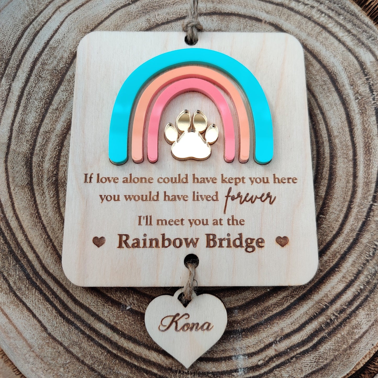 Rainbow bridge pet memorial.