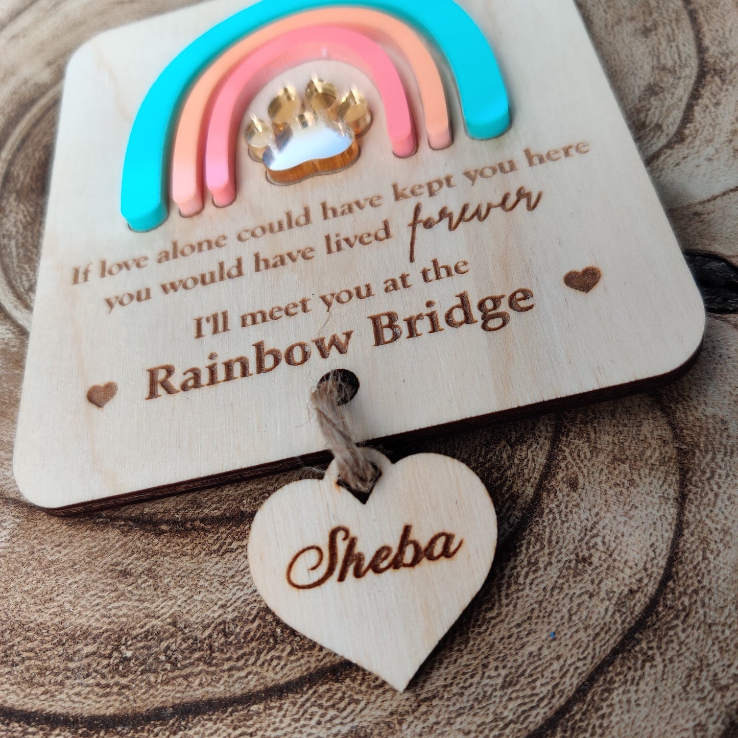 Rainbow bridge pet memorial.