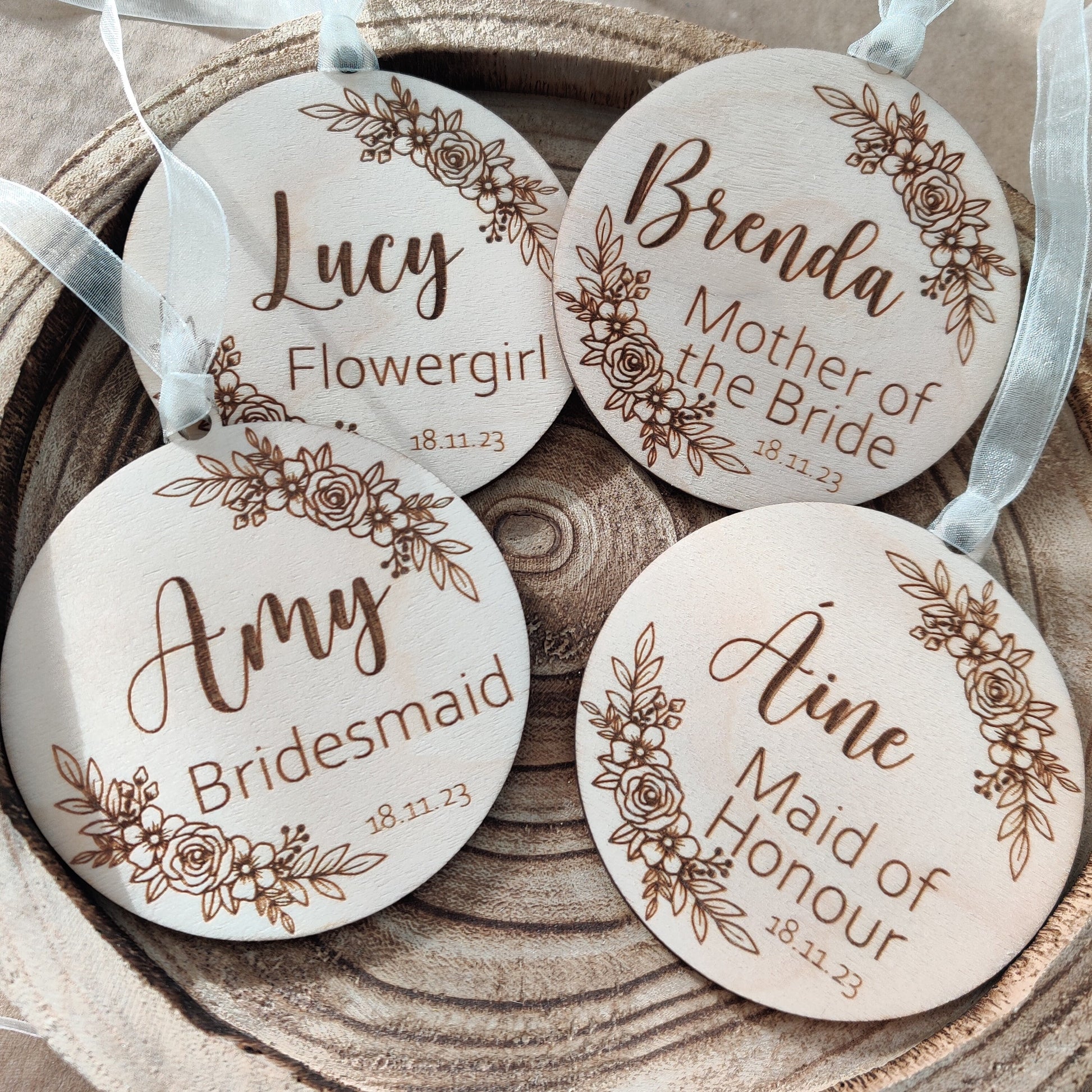 Personalised hanger tags - Bridal wedding hanger tags - communion hanger tags - dress hanger tags