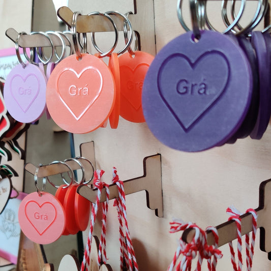 Love Heart Keyrings