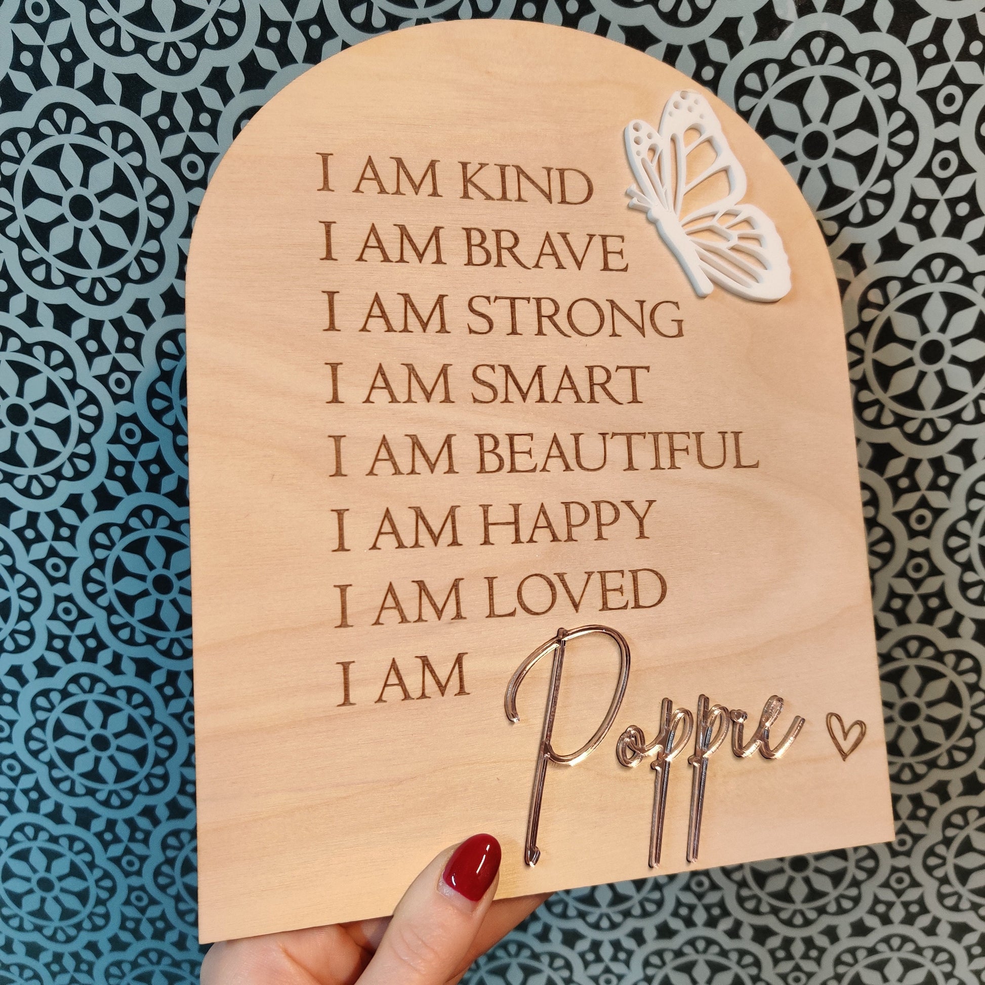 Personalised affirmation board