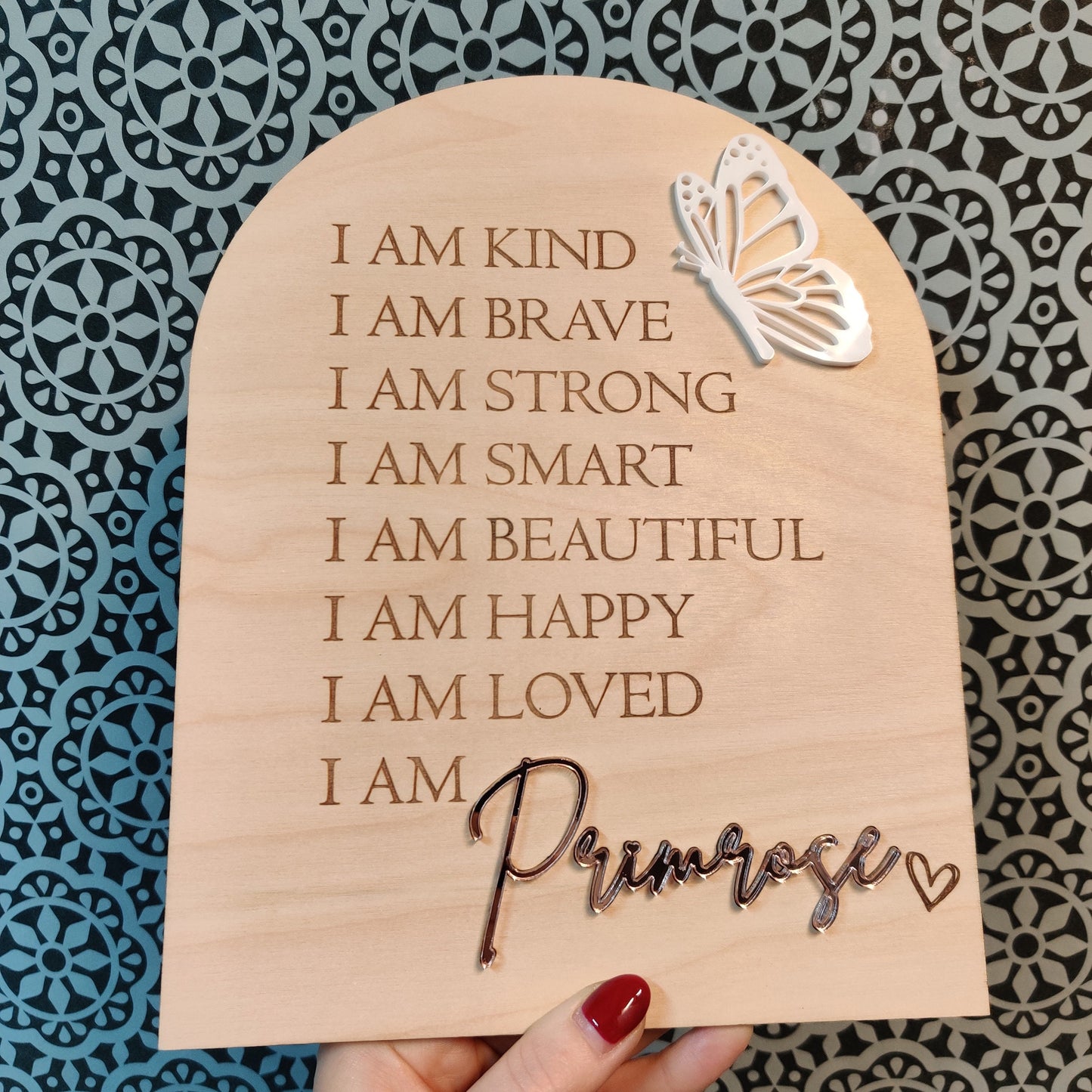 Personalised affirmation board