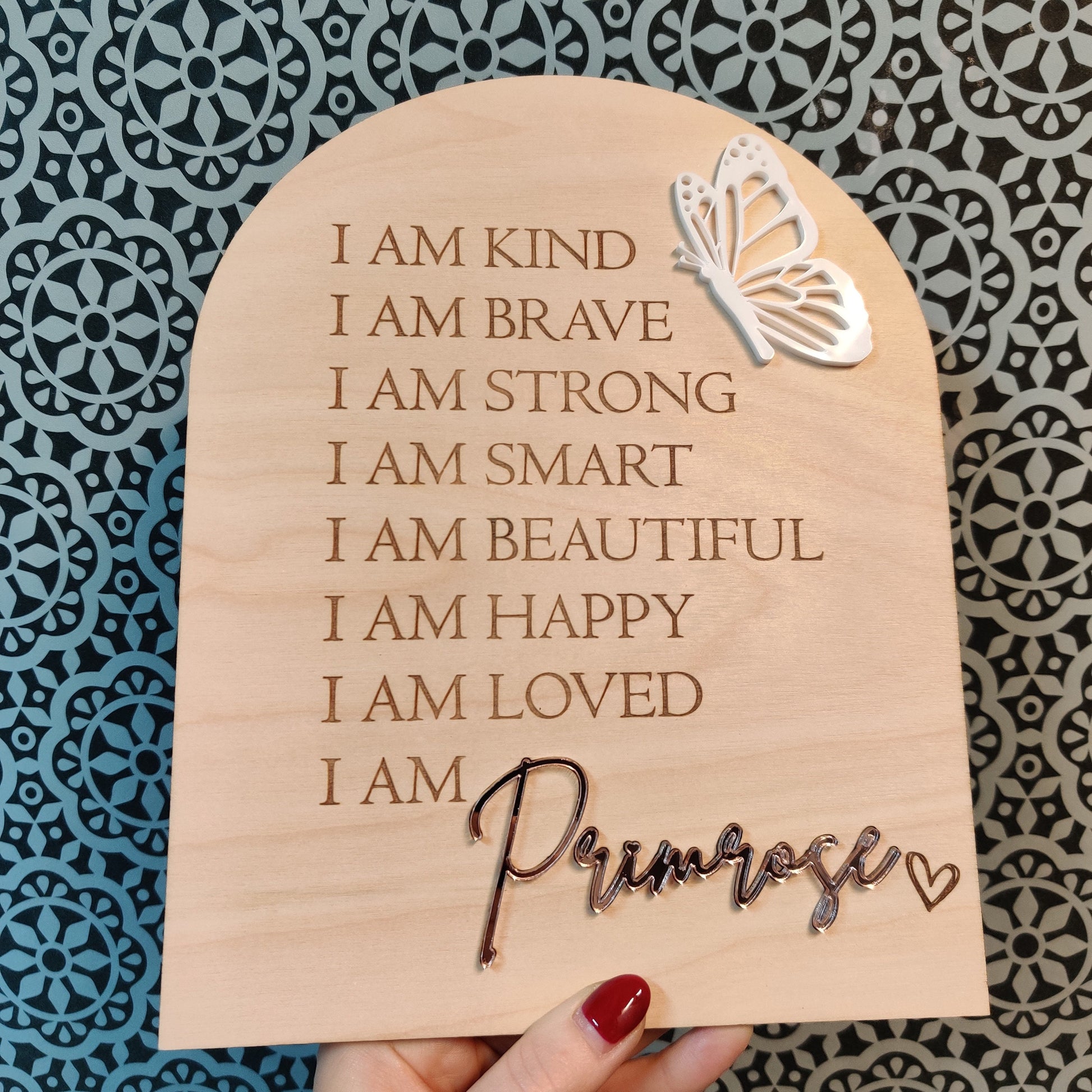 Personalised affirmation board