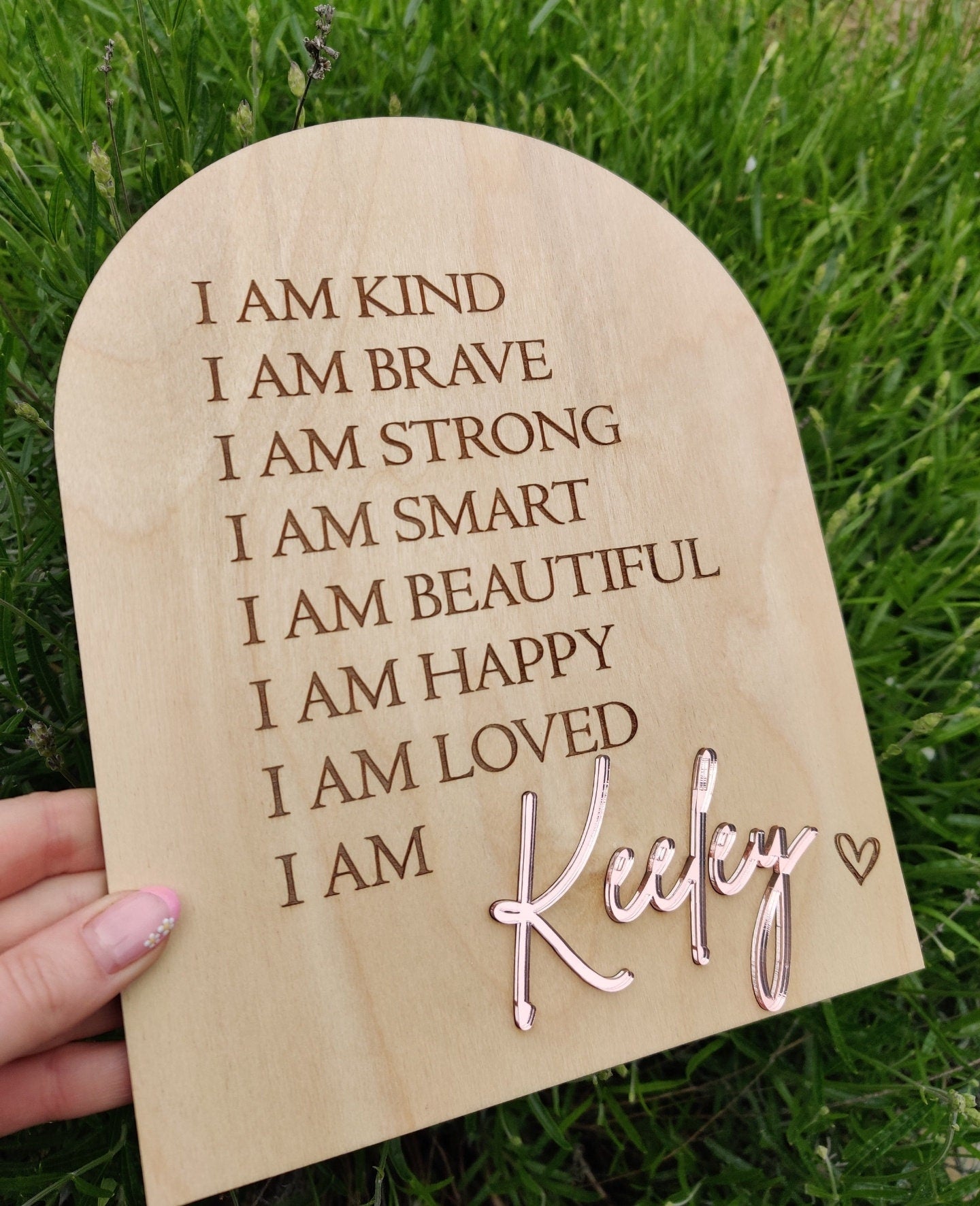 Personalised affirmation board