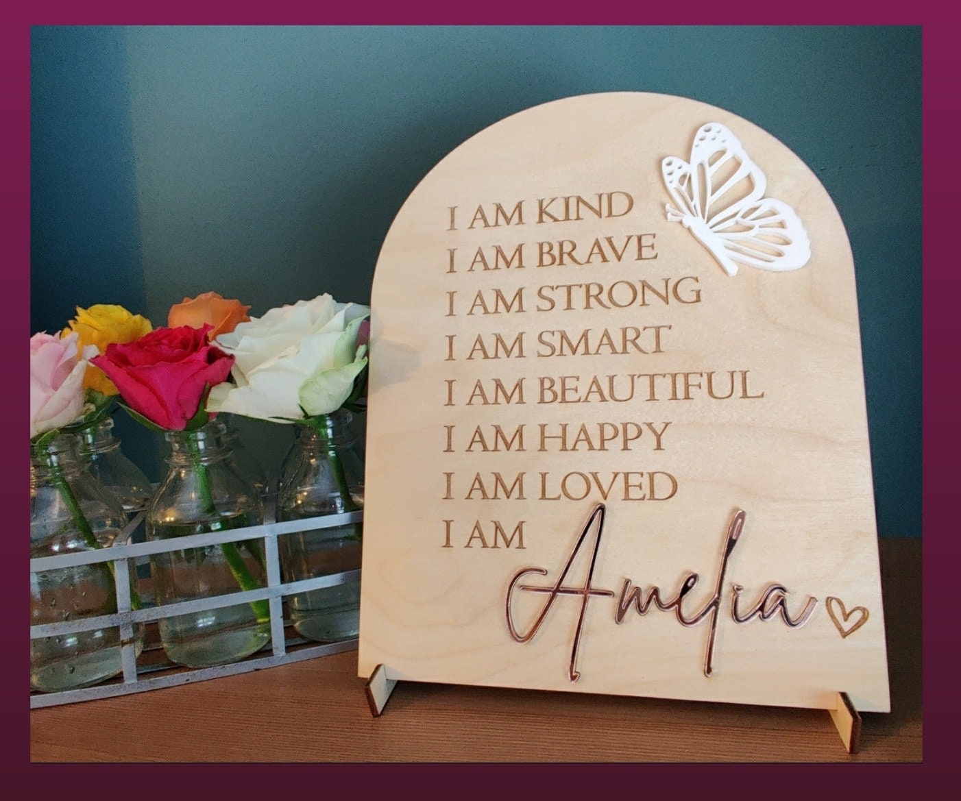 Personalised affirmation board