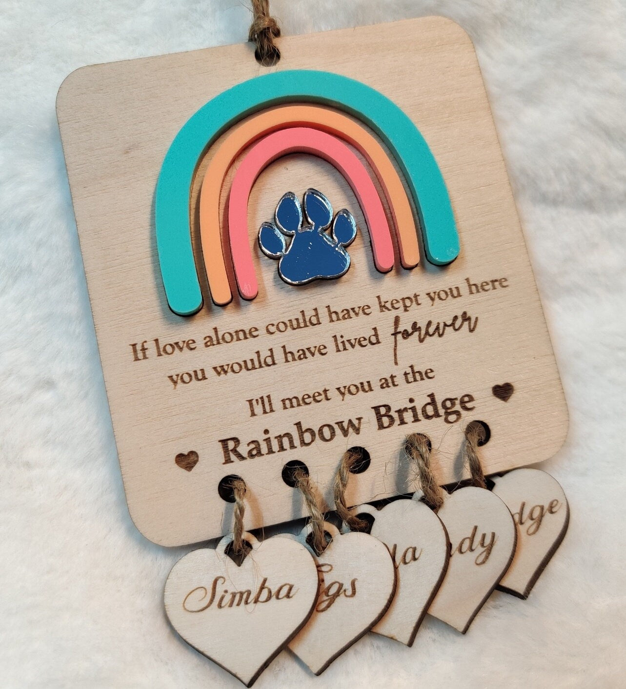 Rainbow bridge pet memorial.