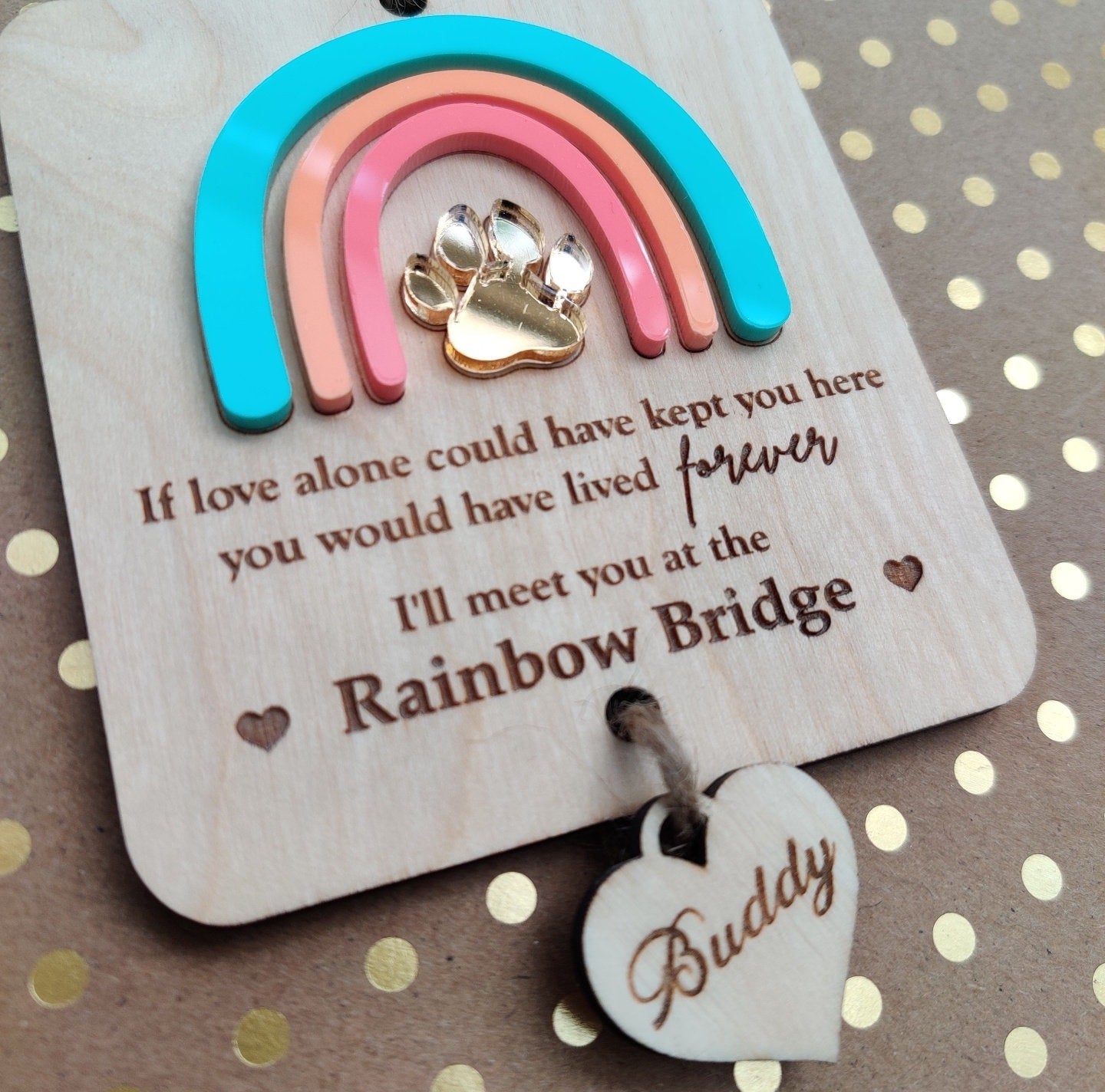 Rainbow bridge pet memorial.