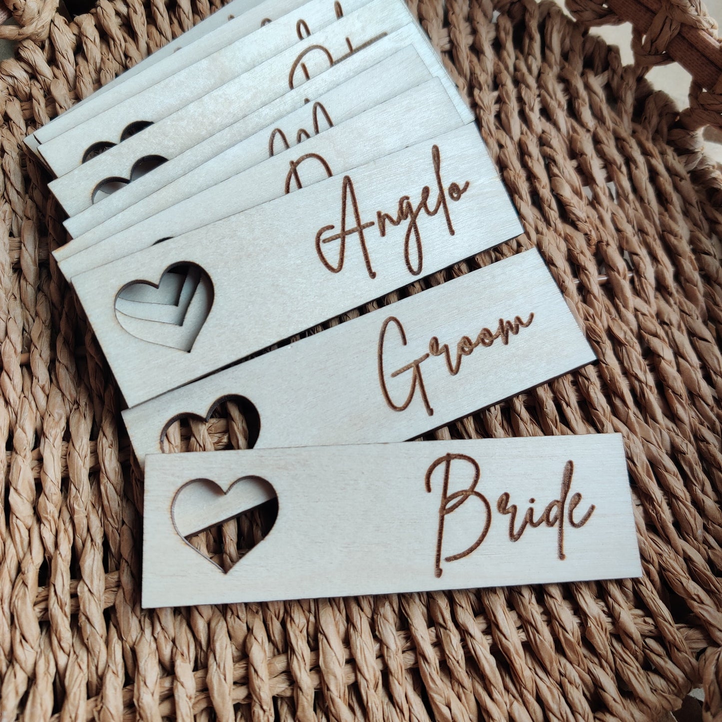 Wedding place names wooden made in Ireland