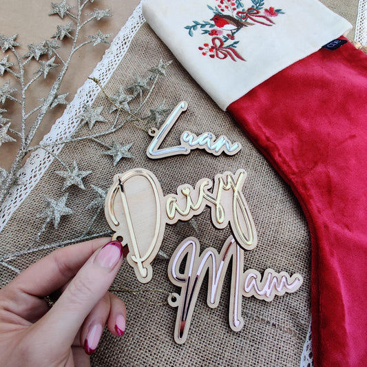 Personalised gift tag