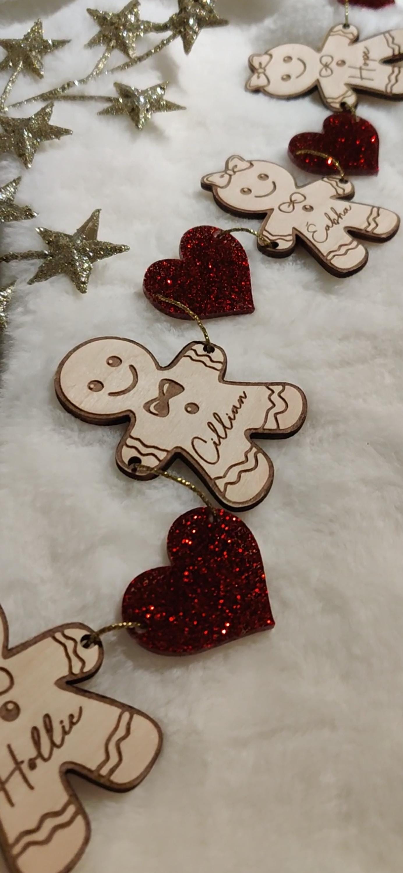 Christmas mini gingerbread garland.