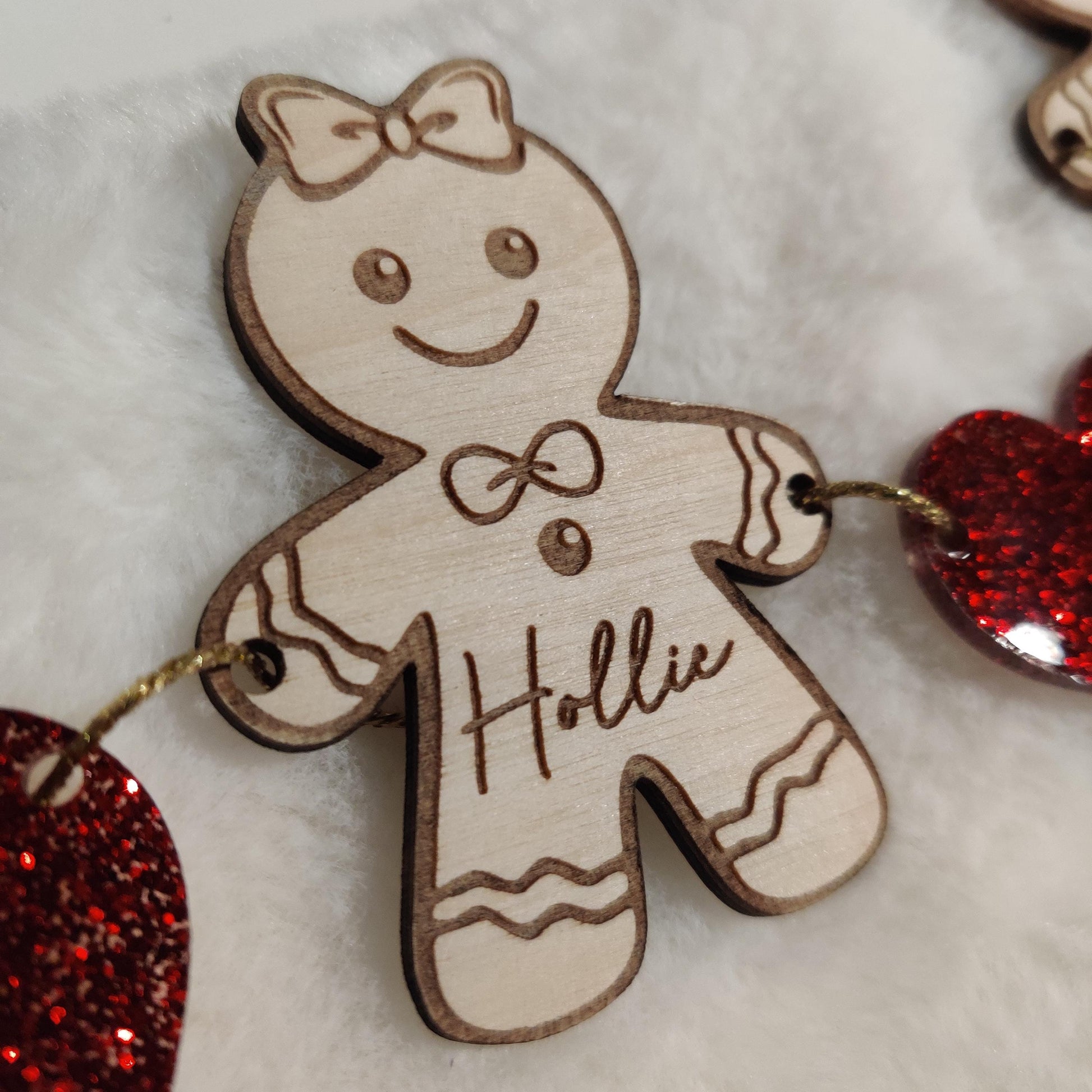 Christmas mini gingerbread garland.