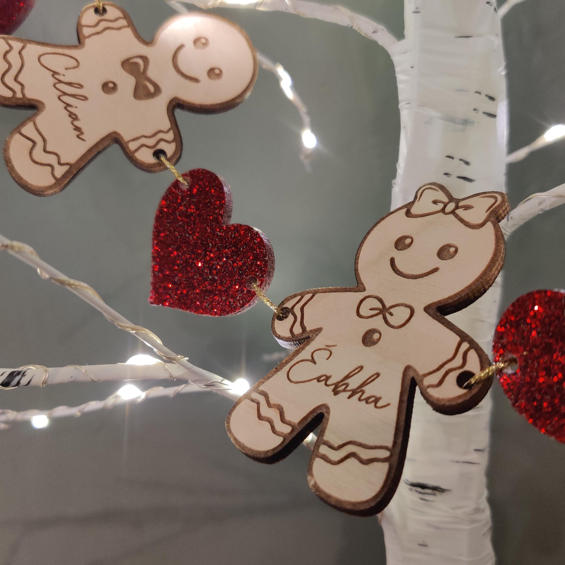 Christmas mini gingerbread garland.