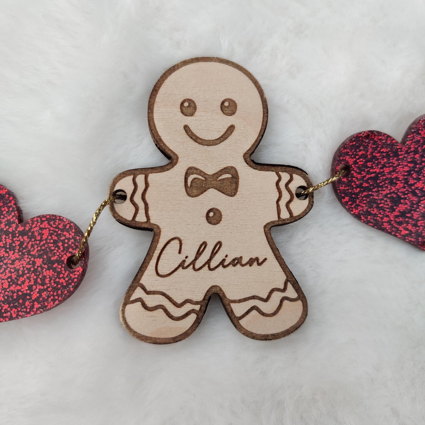 Christmas mini gingerbread garland.