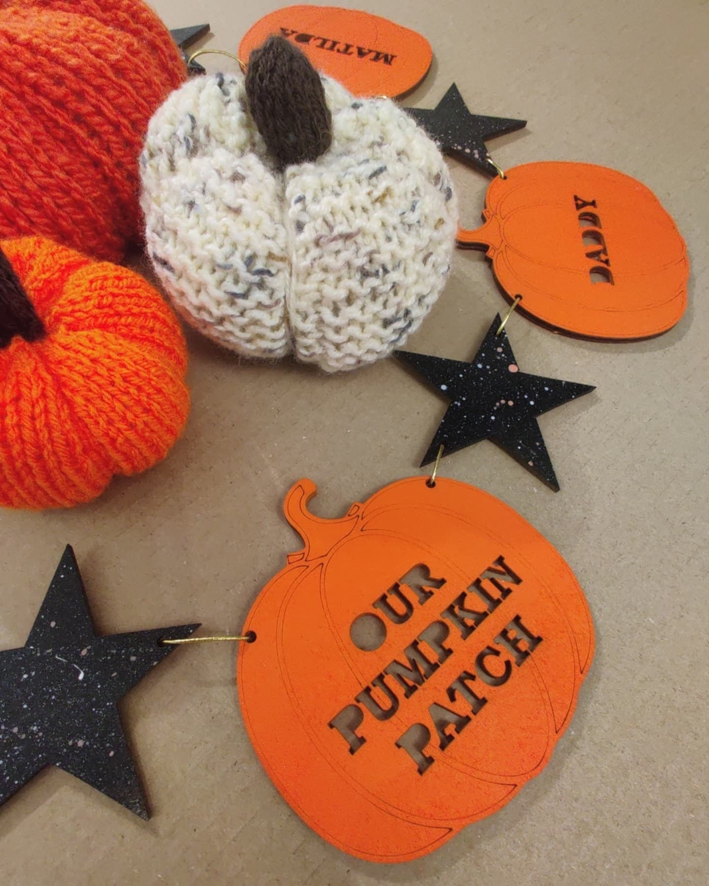 Personalized Halloween bunting