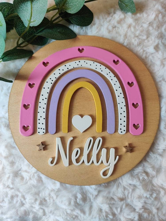 Personalised baby name sign