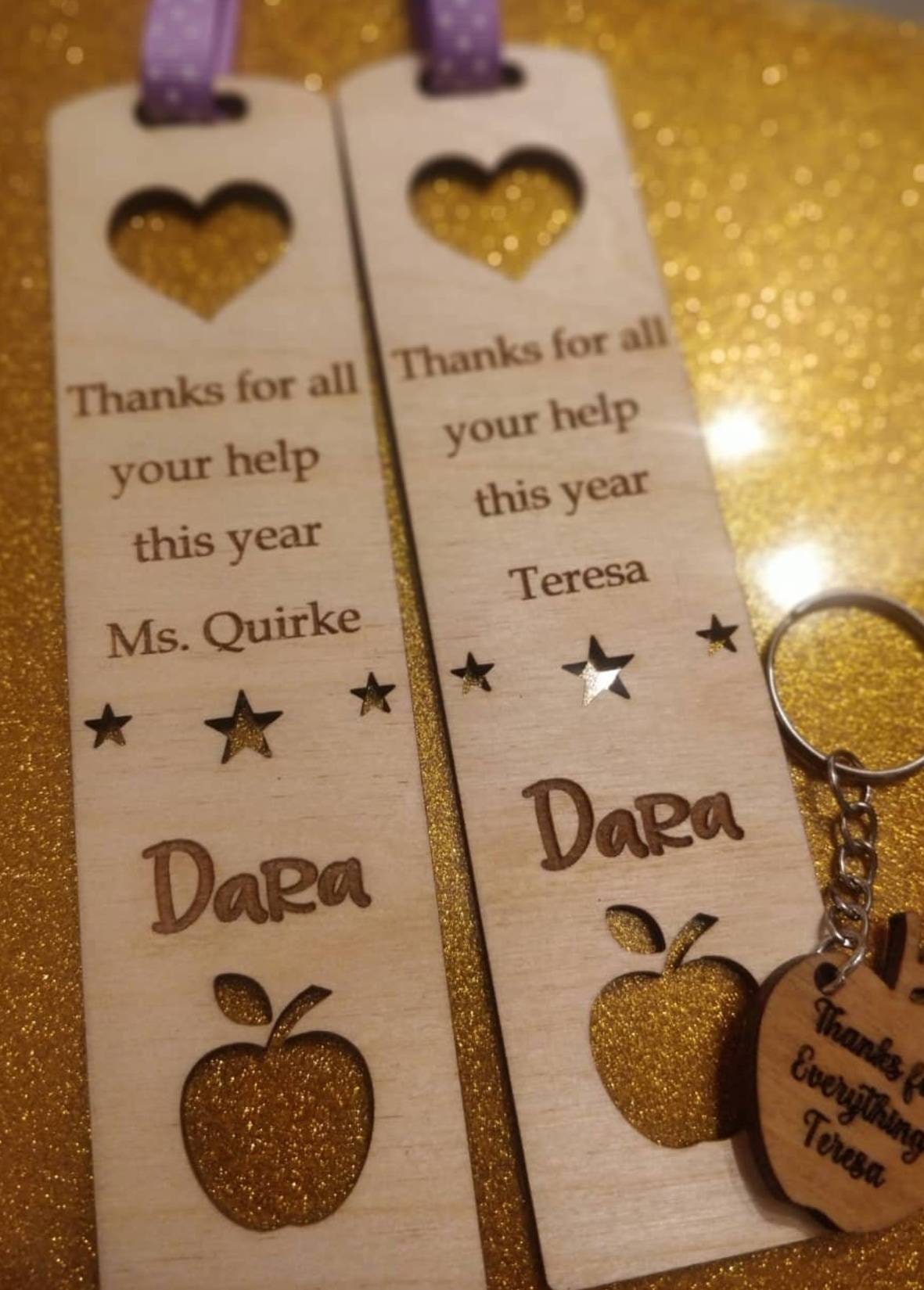 Personalised teacher bookmark